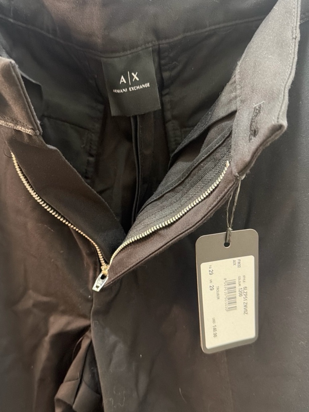 Armani Exchange Men's Black Pants
